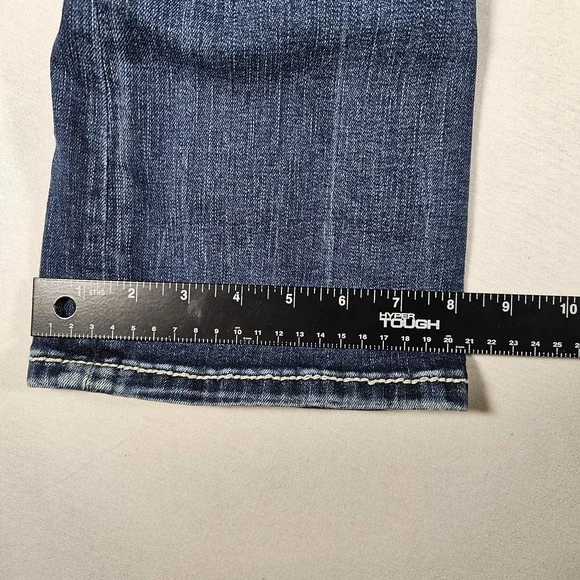 Miss Me Jeans Womens Size 14 Boot Cut  Embroidered Pocket Medium Wash - Picture 8 of 9